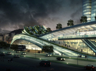 Illustration for article titled World's Largest Underground High-Speed Rail Station Will be Spectacular, Surreal-Looking